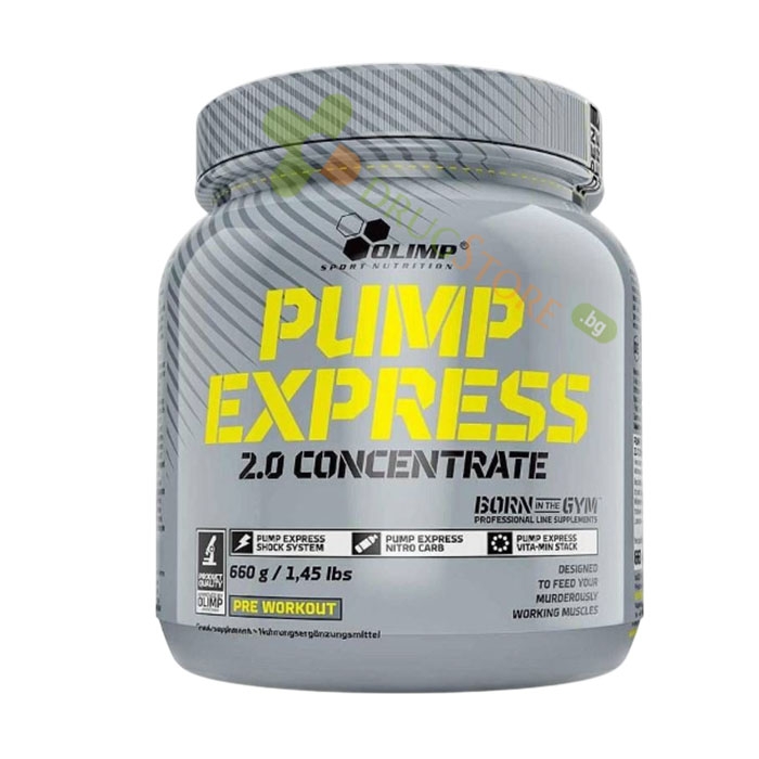 ПЪМП ЕКСПРЕС КОНЦЕНТРАТ 2.0 660 г / OLIMP SPORT NUTRITION PUMP EXPRESS 2.0 660 g FLAVOURED powder