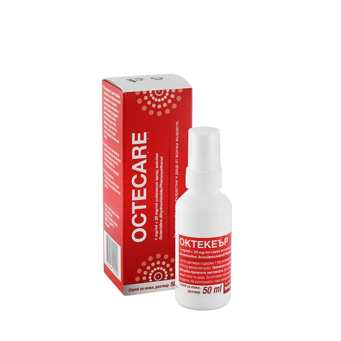 ОКТЕКЕЪР спрей за кожа, разтвор 50 мл / OCTECATE CUTANEOUS SPRAY