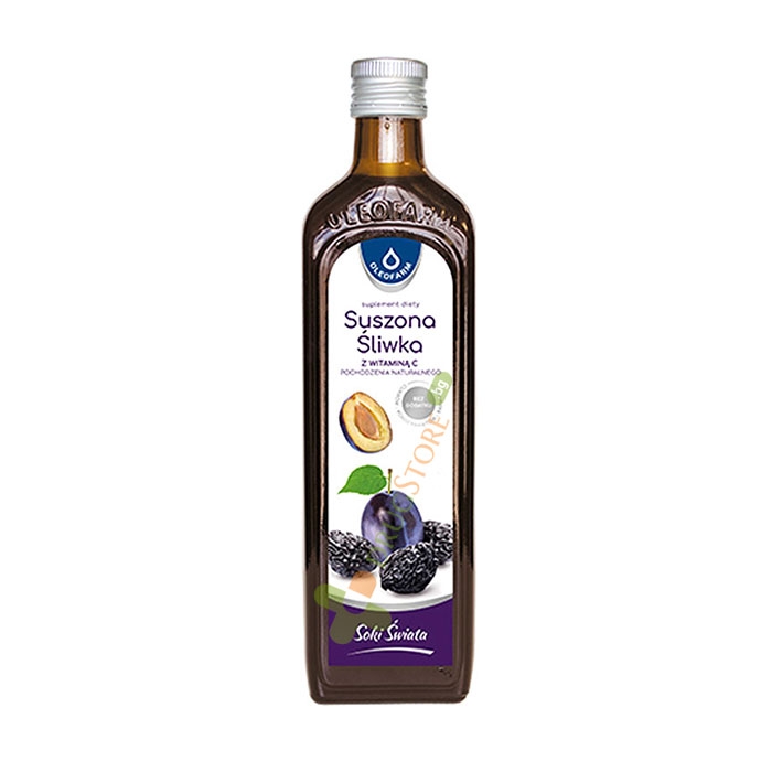 ОЛЕОФАРМ СУШЕНИ СЛИВИ + ВИТАМИН C сок 490 мл / OLEOFARM PRUNE + VITAMIN C juice