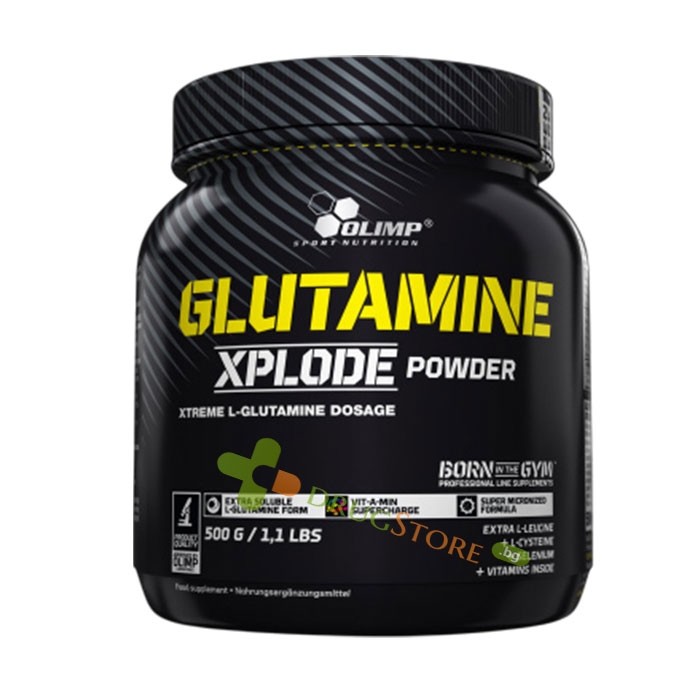 ГЛУТАМИН ЕКСПЛОУД прах ОВКУСЕН 500 г / OLIMP SPORT NUTRITION GLUTAMINE XPLODE FAVOURED powder