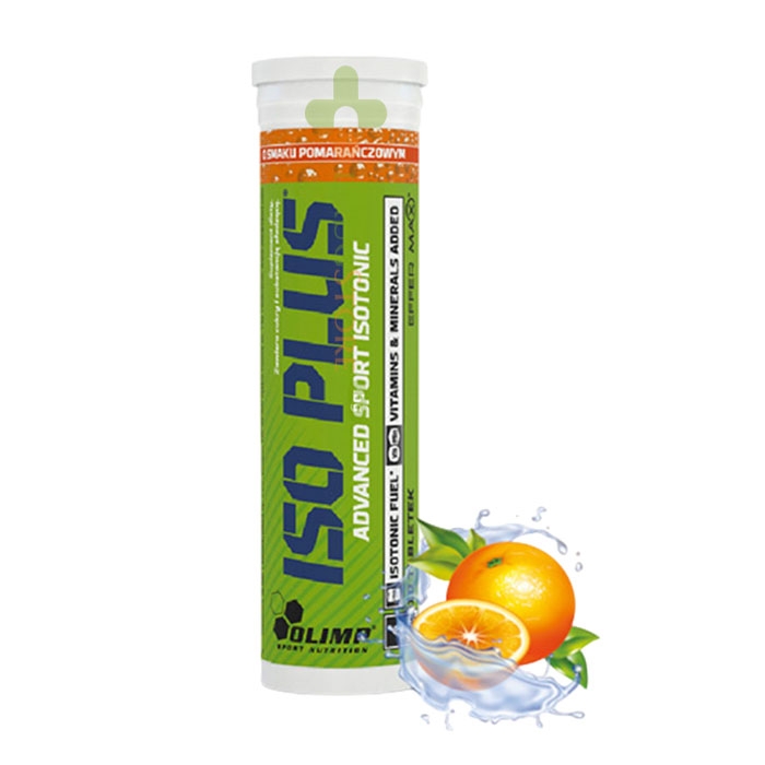 ИЗО ПЛЮС ПОРТОКАЛ ефервесцентни таблетки 10 броя / OLIMP SPORT NUTRITION ISO PLUS ORANFE effervescent tablets