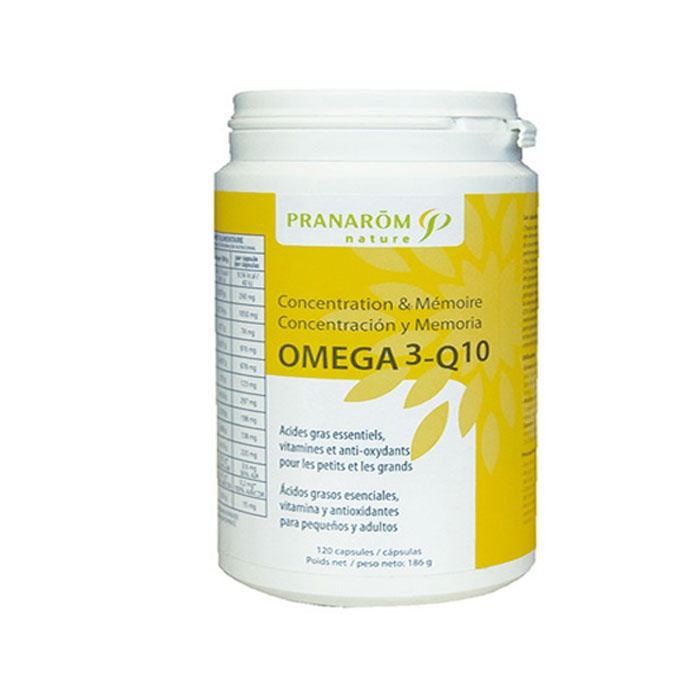 ПРАНАРОМ ПРАНАКАПС ОМЕГА 3 + Q10 капсули 120 броя / PRANAROM PRANACAPS OMEGA 3 Q10 capsules 120