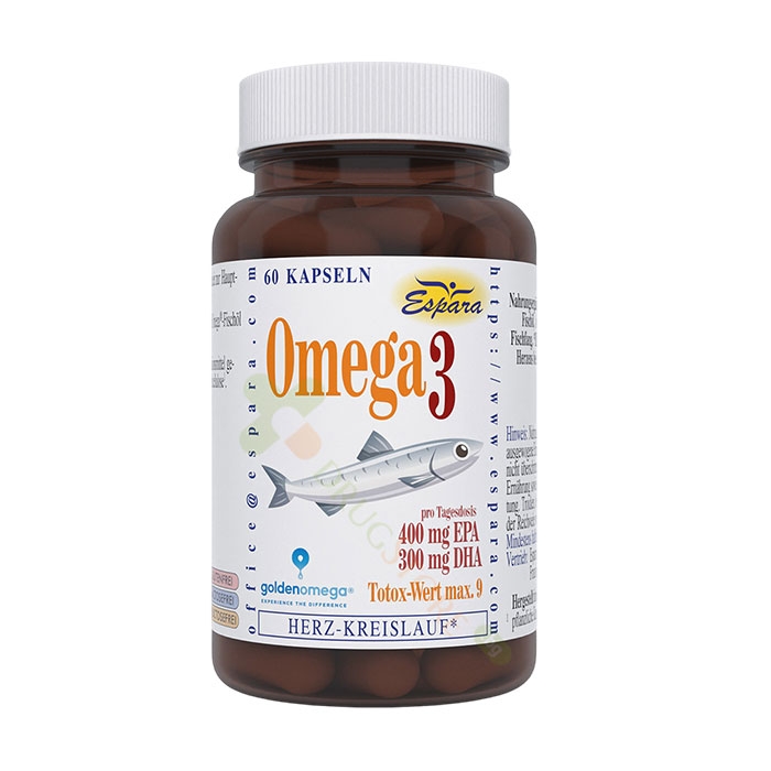 ОМЕГА 3 РИБЕНО МАСЛО капсули 60 броя / ЕСПАРА OMEGA 3 FISH OIL