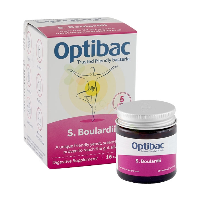 ОПТИБАК ПРОБИОТИЧНИ ДРОЖДИ капсули 16 броя / OPTIBAC PROBIOTICS SACCHAROMYCES BOULARDII