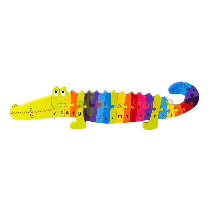 ГОЛЯМ ОБРАЗОВАТЕЛЕН ПЪЗЕЛ КРОКОДИЛ / ORANGE TREE TOYS CROCODILE ALPHABET PUZZLE
