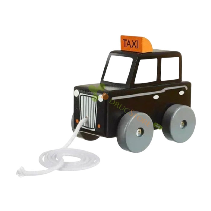 ИГРАЧКА ЗА ДЪРПАНЕ ТАКСИ / ORANGE TREE TOYS LONDON TAXI PULL ALONG