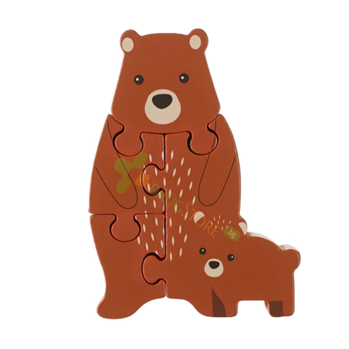ДЪРВЕН ПЪЗЕЛ МЕЧЕТА / ORANGE TREE TOYS WOODLAND BEAR PUZZLE