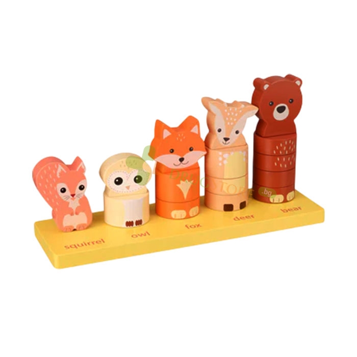 НИЗАНКА ЗА БРОЕНЕ С ЖИВОТНИ / ORANGE TREE TOYS WOODLAND COUNTING GAME