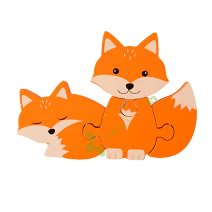 ДЪРВЕН ПЪЗЕЛ ЛИСИЧКИ / ORANGE TREE TOYS WOODLAND FOX PUZZLE