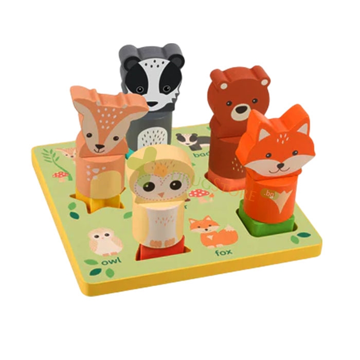 ПЪЗЕЛ 3D С ЖИВОТНИ / ORANGE TREE TOYS WOODLAND 3D PUZZLE