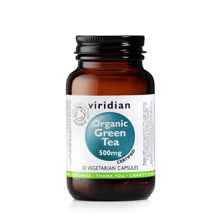 ОРГАНИЧЕН ЗЕЛЕН ЧАЙ капсули 500 мг. 30 броя / VIRIDIAN ORGANIC GREEN TEA