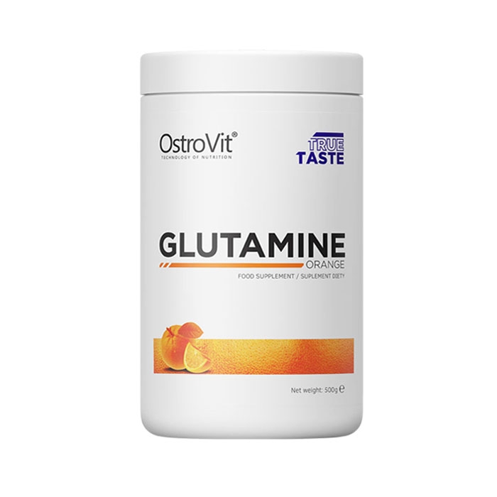 ОСТРОВИТ ГЛУТАМИН С ВКУС НА ПОРТОКАЛ прах 500 гр. / OSTROVIT GLUTAMINE WITH ORANGE FLAVOUR
