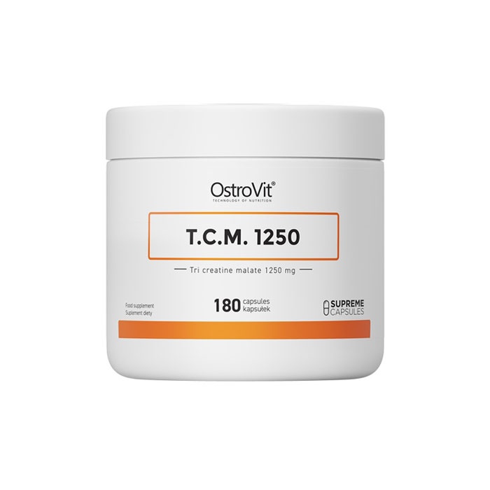 ОСТРОВИТ ТРИ КРЕАТИН МАЛАТ 1250 капсули 180 броя / OSTROVIT T.C.M. 1250 TRI CREATINE MALATE capsules 180