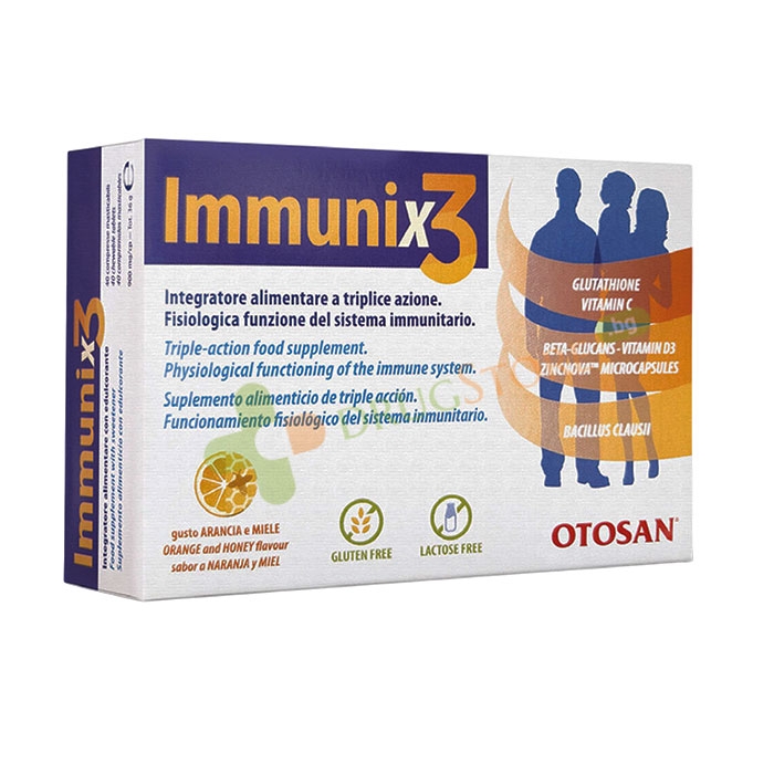 ОТОСАН IMMUNIX3 дъвчащи таблетки 40 броя / OTOSAN IMMUNIX3 chewable