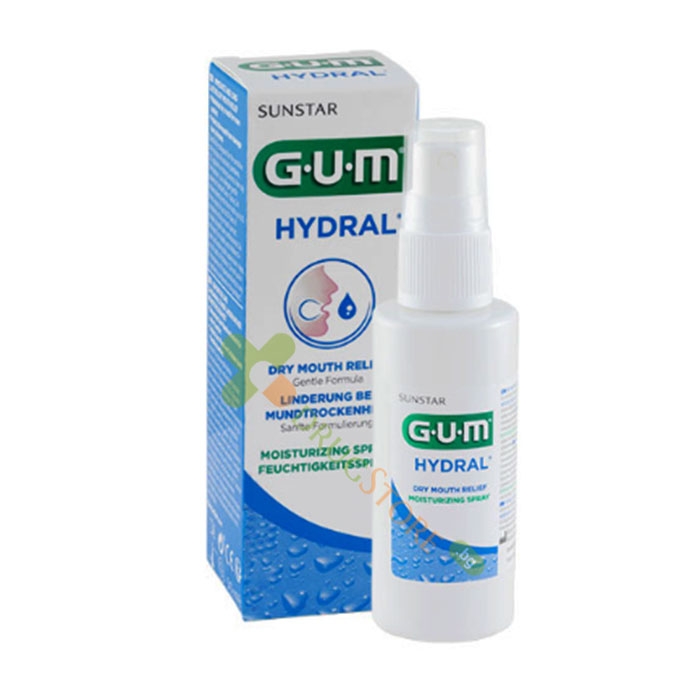ОВЛАЖНЯВАЩ СПРЕЙ ЗА УСТА 50 мл / GUM HYDRAL DRY MOUTH RELIEF MOISTURIZING SPRAY