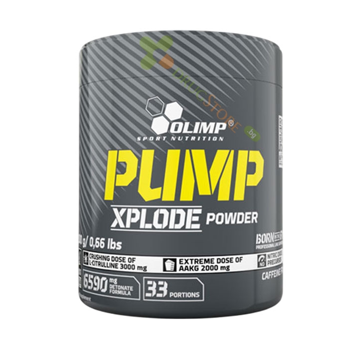ПЪМП ЕКСПЛОУД прах ОВКУСЕН 300 г / OLIMP SPORT NUTRITION PUMP XPLODE FLAVOURED powder