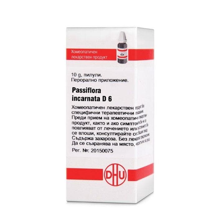 ПАСИФЛОРА ИНКАРНАТА D6 пилули 10 гр. / DHU-ARZNEIMITTEL PASSIFLORA INCARNATA D6 10 gr.