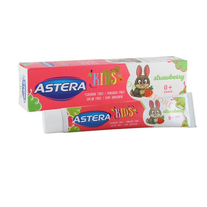 ПАСТА ЗА ЗЪБИ АСТЕРА КИДС ЯГОДА 0+ 50 мл / ASTERA KIDS TOOTHPASTE KIDS