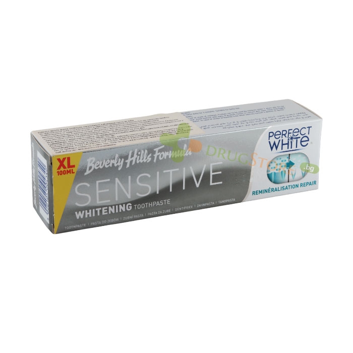 ПАСТА ЗА ЗЪБИ БЕВЪРЛИ ХИЛС ПЕРФЕКТ УАЙТ СЕНЗИТИВ 100 мл / PURITY LABORATORIES BEVERLY HILLS FORMULA PERFECT WHITE SENSITIVE TOOTHPASTE