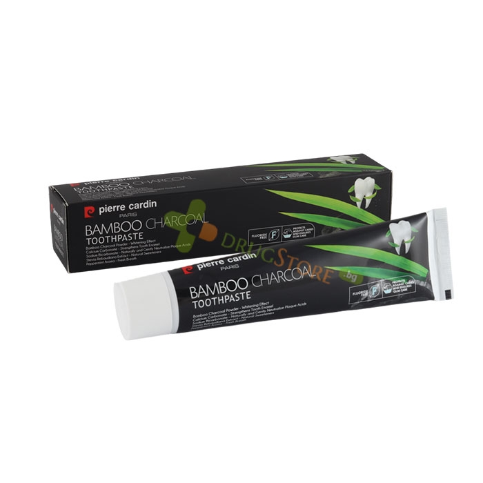 ПАСТА ЗА ЗЪБИ С БАМБУКОВ ВЪГЛЕН ИЗБЕЛВАЩА 75 мл / PIERRE CARDIN BAMBOO CHARCOAL WHITENING TOOTHPASTE