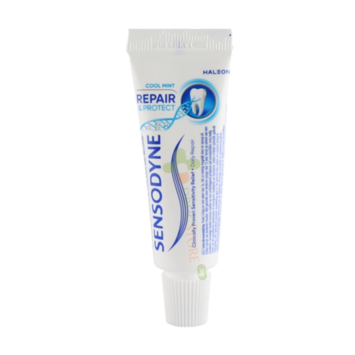 ПAСТА ЗА ЗЪБИ СЕНСОДИН РИПЕЪР ЕНД ПРОТЕКТ КУУЛ МИНТ 15 мл / SENSODYNE REPAIR &amp; PROTECT TOOTHPASTE COOL MINT