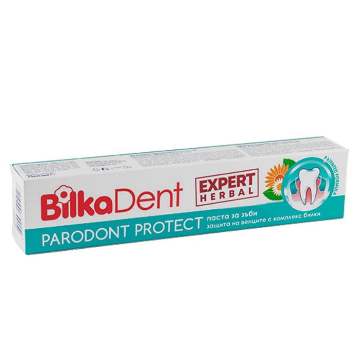 БИЛКА ДЕНТ ПАСТА ЗА ЗЪБИ ПАРОДОНТ ПРОТЕКТ ЕКСПЕРТ ХЕРБАЛ 75 мл / BILKA DENT PARODONT PROTECT EXPERT HERBAL TOOTHPASTE