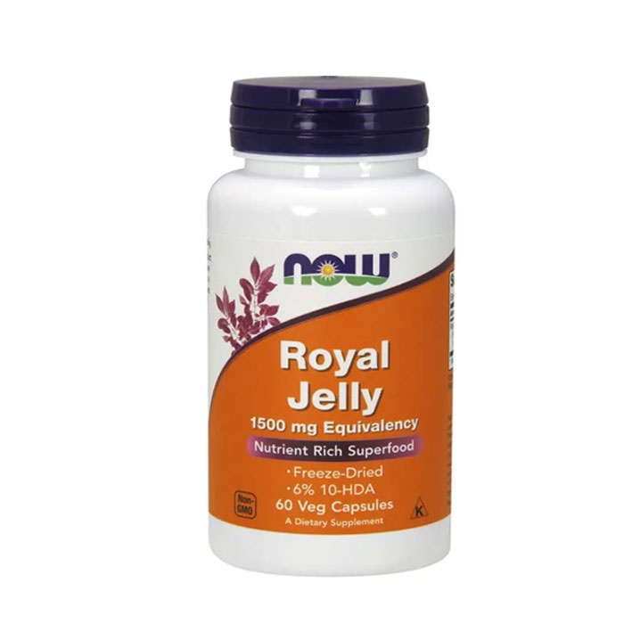НАУ ФУДС ПЧЕЛНО МЛЕЧИЦЕ капсули 1500 мг. 60 броя / NOW FOODS ROYAL JELLY capsules