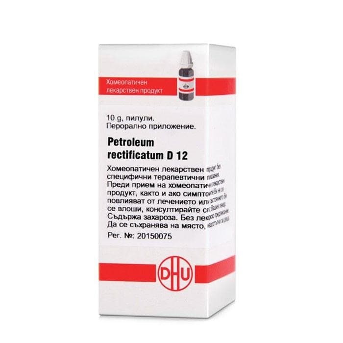 ПЕТРОЛЕУМ РЕКТИФИКАТУМ D12 пилули 10 гр. / DHU-ARZNEIMITTEL PETROLEUM RECTIFICATUM D12 pillules 10 gr.