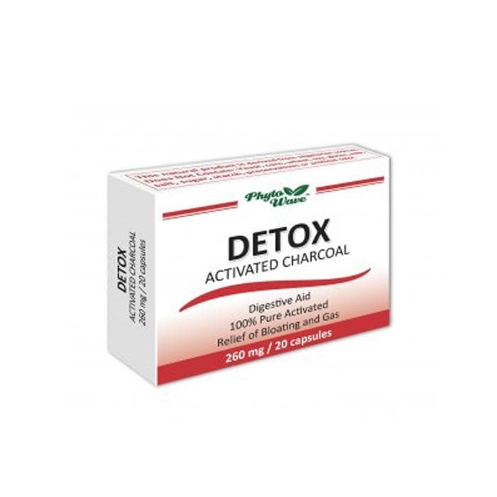 КАРБО АКТИВАТУС капсули 260 мг. 20 броя / PHYTO WAVE DETOX