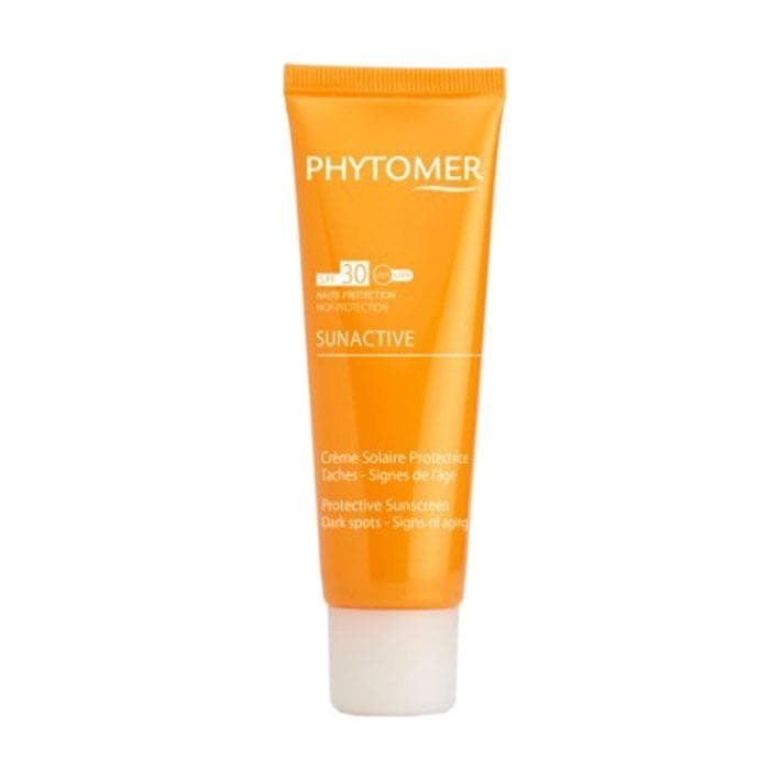 СЛЪНЦЕЗАЩИТЕН КРЕМ С ДЕПИГМЕНТИРАЩО И АНТИЕЙДЖ ДЕЙСТВИЕ SPF 30 50 мл. / PHYTOMER SUNACTIVE PROTECTIVE SUNSCREEN CREAM AGAINST DARK SPOTS AND SIGNS OF AGEING SPF 30