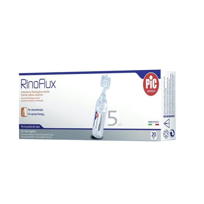 РИНОФЛУКС ФИЗИОЛОГИЧЕН РАЗТВОР 5 мл. дози 20 броя / PIC RINOFLUX STERILE SALINE SOLUTION