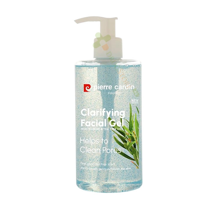 ИЗМИВАЩ ГЕЛ ЗА ЛИЦЕ С НИАЦИНАМИД И МАСЛО ОТ ЧАЕНО ДЪРВО 350 мл / PIERRE CARDIN CLARIFYING FACIAL GEL WITH NIACINAMIDE &amp; TEA TREE OIL