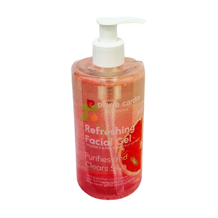 ОСВЕЖАВАЩ ИЗМИВАЩ ГЕЛ ЗА ЛИЦЕ С ВИТАМИН C И РОЗОВ ГРЕЙПФРУТ 350 мл / PIERRE CARDIN REFRESHING FACIAL GEL WITH VITAMIN C AND PINK GRAPEFRUIT