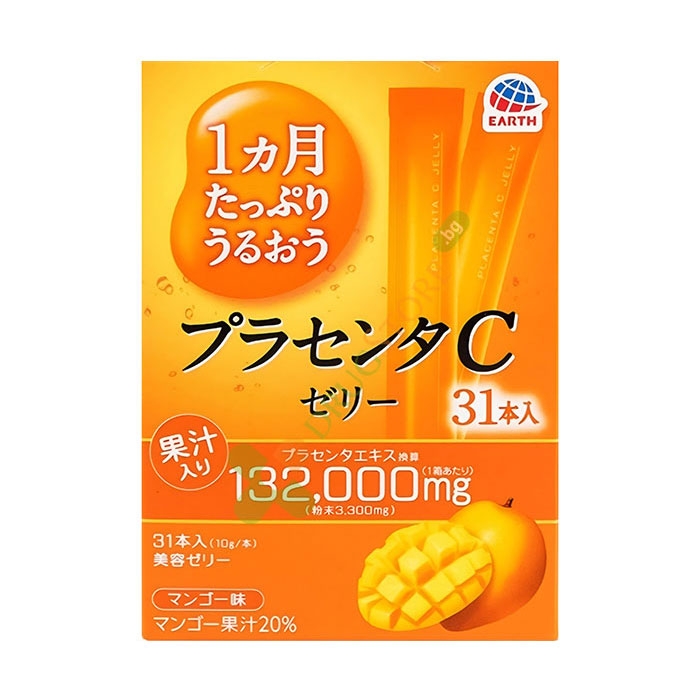 ПЛАЦЕНТА СИ ДЖЕЛИ желирани стика 31 броя / EARTH CORPORATION PLACENTA C JELLY jelly sticks