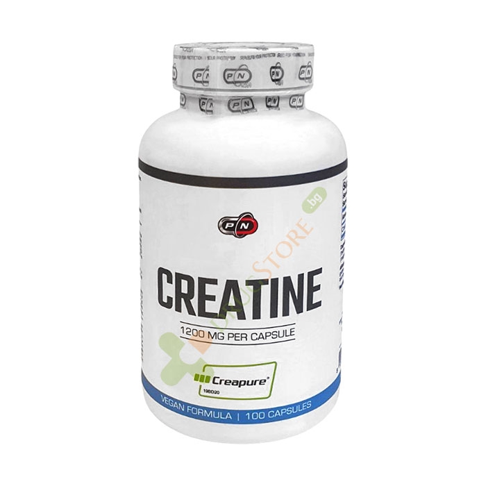 ПЮР НУТРИШЪН КРЕАТИН капсули 1200 мг 100 броя / PURE NUTRITION CREATINE
