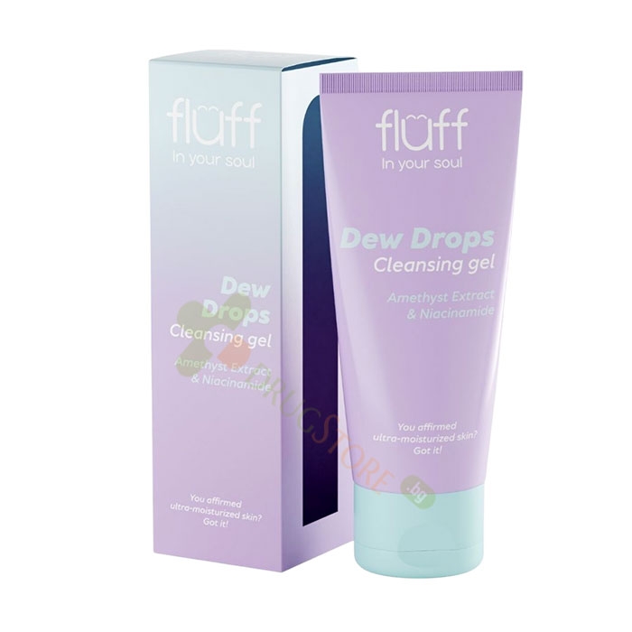 ПОЧИСТВАЩ ГЕЛ ЗА ЛИЦЕ С АМЕТИСТ И НИАЦИНАМИД 100 мл / FLUFF DEW DROPS CLENSING GEL WITH AMETHYST EXTRACT AND NIACINAMIDE