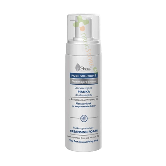 ПОЧИСТВАЩА ПЯНА ЗА ГРИМ И СВИВАНЕ НА ПОРИТЕ 150 мл / AVA PORE SOLUTIONS CLEANSING FOAM