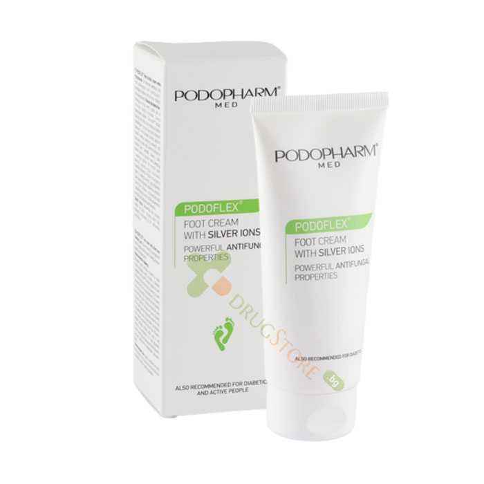 ПОДОФЛЕКС КРЕМ КРАКА СРЕБЪРНИ ЙОНИ 100 мл / PODOPHARM PODOFLEX FOOT CREAM WITH SILVER IONS