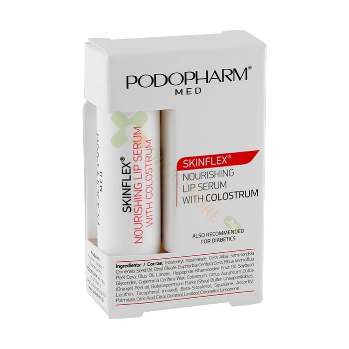 ПОДХРАНВАЩ БАЛСАМ ЗА УСТНИ С КОЛАСТРА 5 мл / PODOPHARM MED SKINFLEX NOURISHING LIP SERUM WITH COLOSTRUM