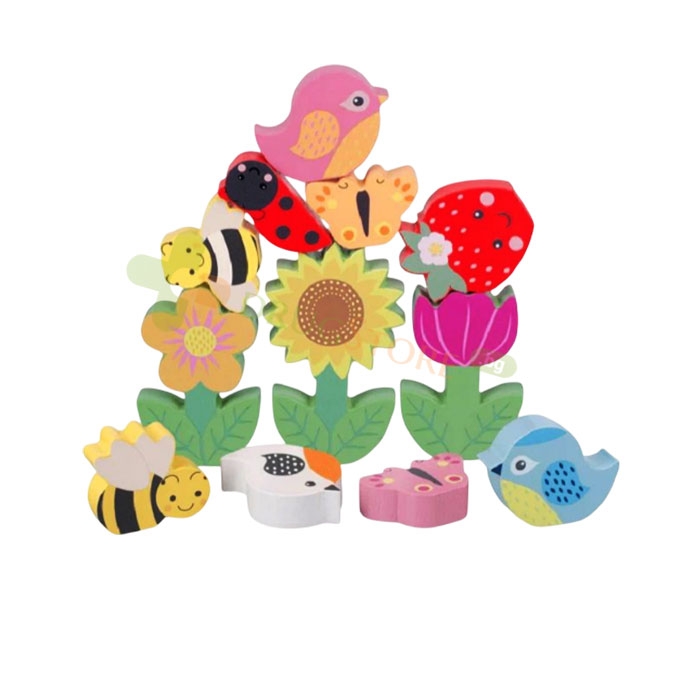 ПОДРЕЖДАНЕ НА ЦВЕТНА ГРАДИНА / ORANGE TREE TOYS STACKING SPRING GARDEN