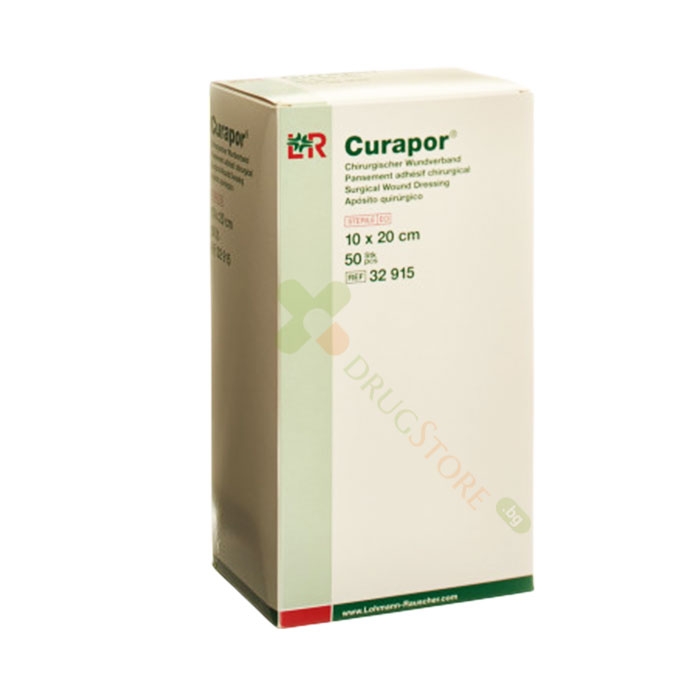 ПОЛИАКРИЛНА ПРЕВРЪЗКА С МАРЛЯ 10 х 20см 50 броя / LOHMANN &amp; RAUSCHER CURAPUR STERILE SURGICAL WOUND DRESSING 10 x 20 cm