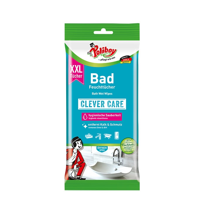 ВЛАЖНИ КЪРПИ ЗА ФАЯНС 24 броя / POLIBOY BATH WET WIPES