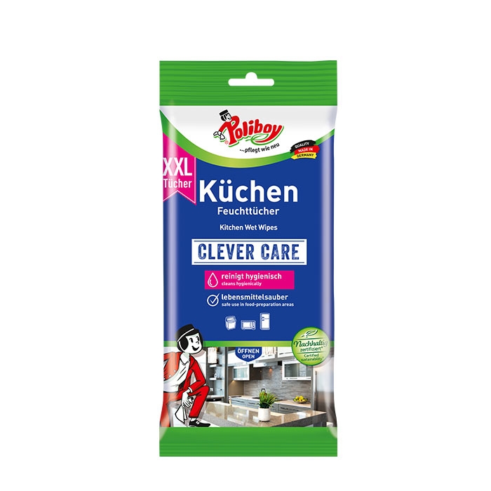 ВЛАЖНИ КЪРПИ ЗА КУХНЯ 48 броя / POLIBOY KITCHEN WET WIPES