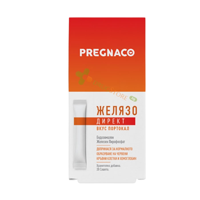 ЖЕЛЯЗО ДИРЕКТ ПОРТОКАЛ саше 20 броя / PREGNACO IRON DIRECT ORANGE sachet