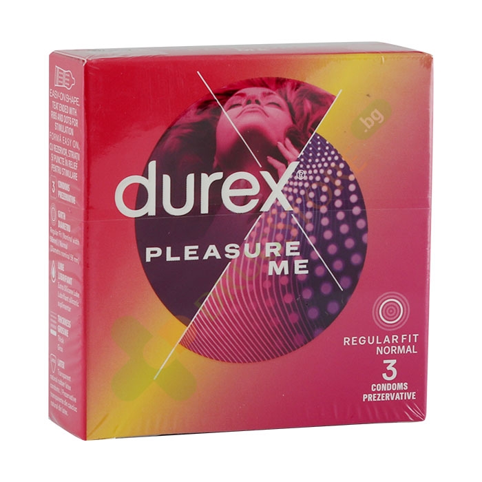 ПРЕЗЕРВАТИВИ ДУРЕКС PLEASURE ME 3 броя / DUREX CONDOMS PLEASURE ME