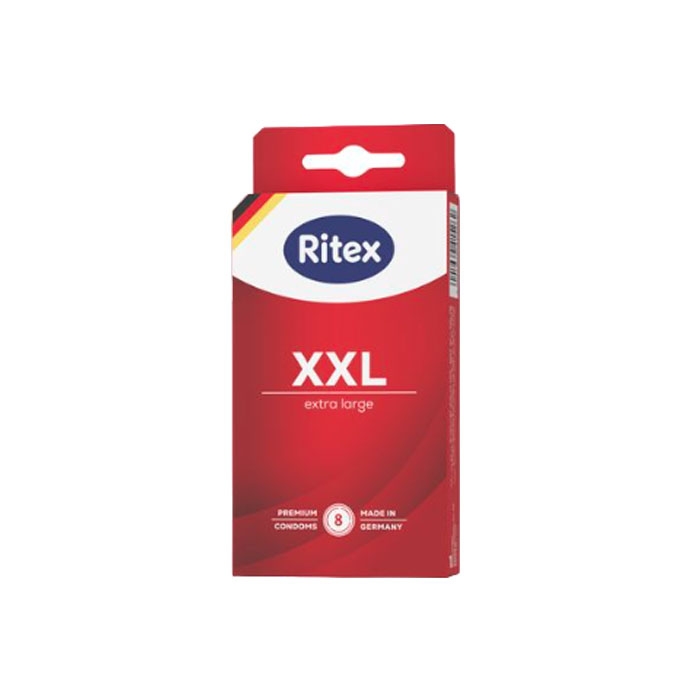 ПРЕЗЕРВАТИВИ РИТЕКС ЕКСТРА ЛАРДЖ XXL 8 броя / RITEX EXTRA LARGE CONDOMS XXL