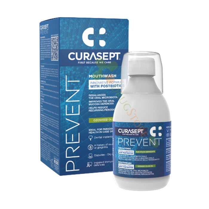 ПРОБИОТИЧНА ВОДА ЗА УСТА 300 мл / CURASEPT PREVENT CURASEPT PREVENT MOUTHWASH WITH PROBIOTICS