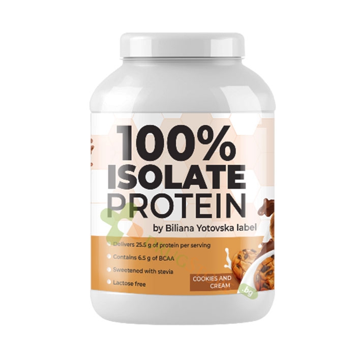ПРОТЕИН ИЗОЛАТ 100% вкус БИСКВИТИ И СМЕТАНА 810 г / BILIANA YOTOVSKA LABEL WHEY PROTEIN ISOLATE 100% COOKIES &amp; CREAM