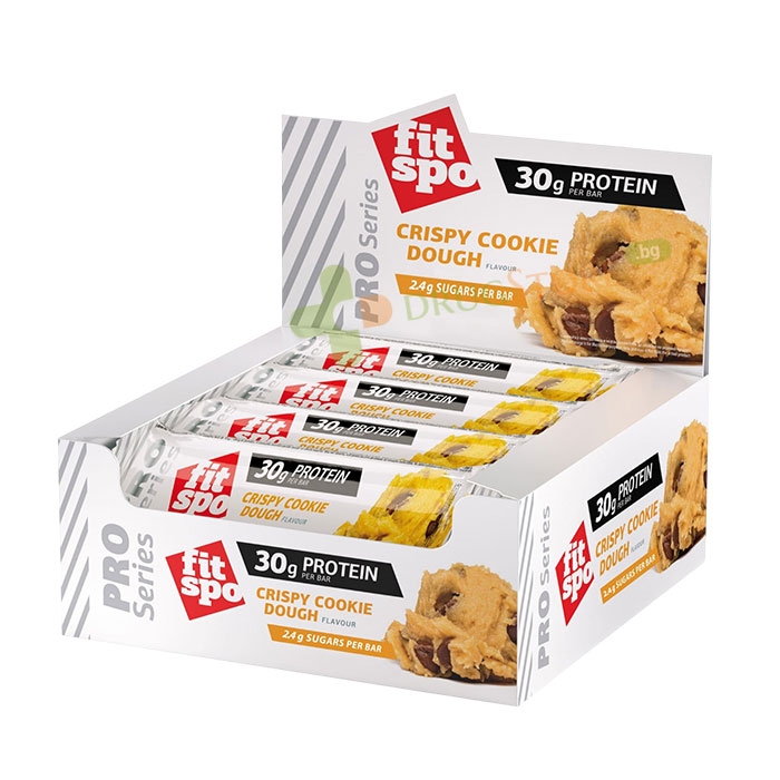 ПРОТЕИНОВ БАР ПРО БИСКВИТА 85 г 12 броя / FITSPO PROTEIN BAR PRO CRISPY COOKIE DOUGH 85 g