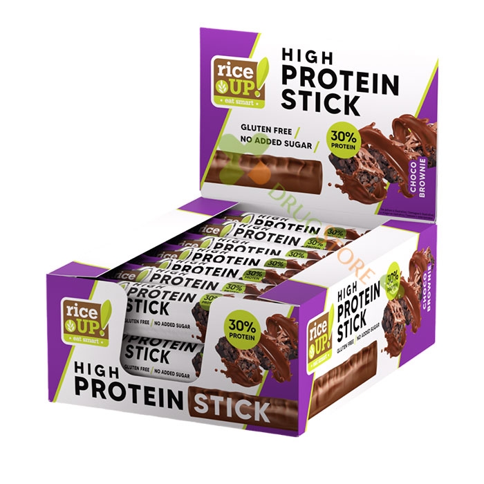 ПРОТЕИНОВ СТИК ШОКО БРАУНИ 40 г 15 броя / RICE UP! PROTEIN STICK CHOCO BROWNIE 40 g
